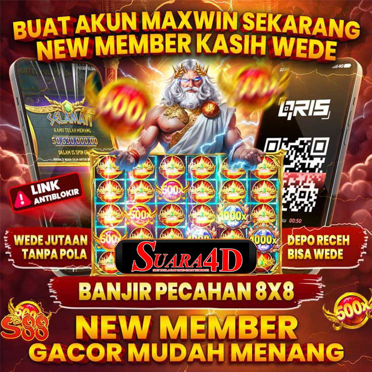 SUARA4D: Website Game Hiburan Terlaris Saat ini Deposit 5.000 Bonus Cashback 100% 